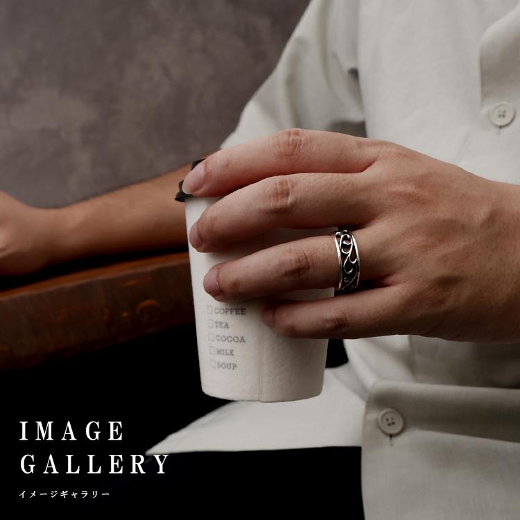 リング メンズ シルバー アラベスク 民族柄 ネイティブ インディアン