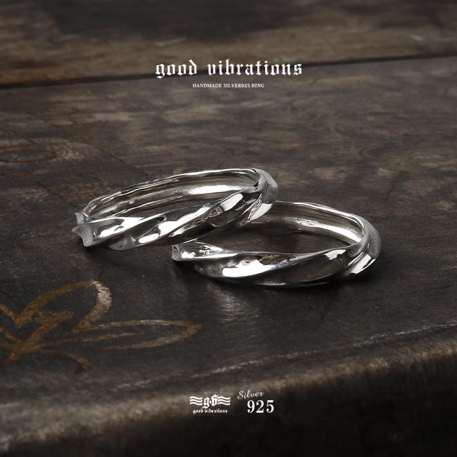 指輪 リング メンズ シルバー good vibrations シンプル 細め ツイスト