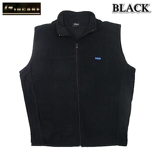 フリースベスト メンズ 無地 薄手 秋冬物 ルーム 防寒 M L LL (XL 2L 