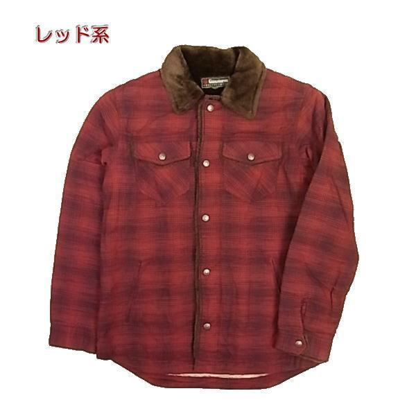 トラベルジャケット メンズ 冬物 冬用 秋冬物 裏ボア 中綿 オンブレ