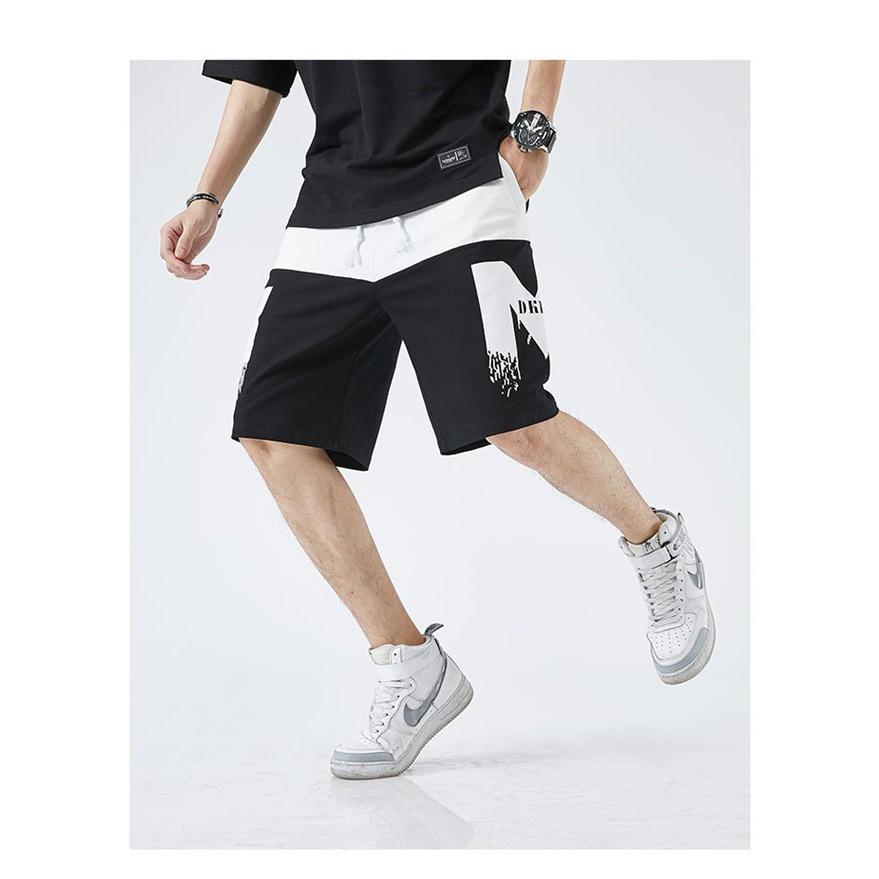 ショートパンツ メンズ ハーフパンツ ショーツ 短パン 半ズボン イージーパンツ 英文字 切り替え 黒 ブルー M L Xl 2xl 3xl 大きいサイズ Abz Harvest Shop 通販 Yahoo ショッピング