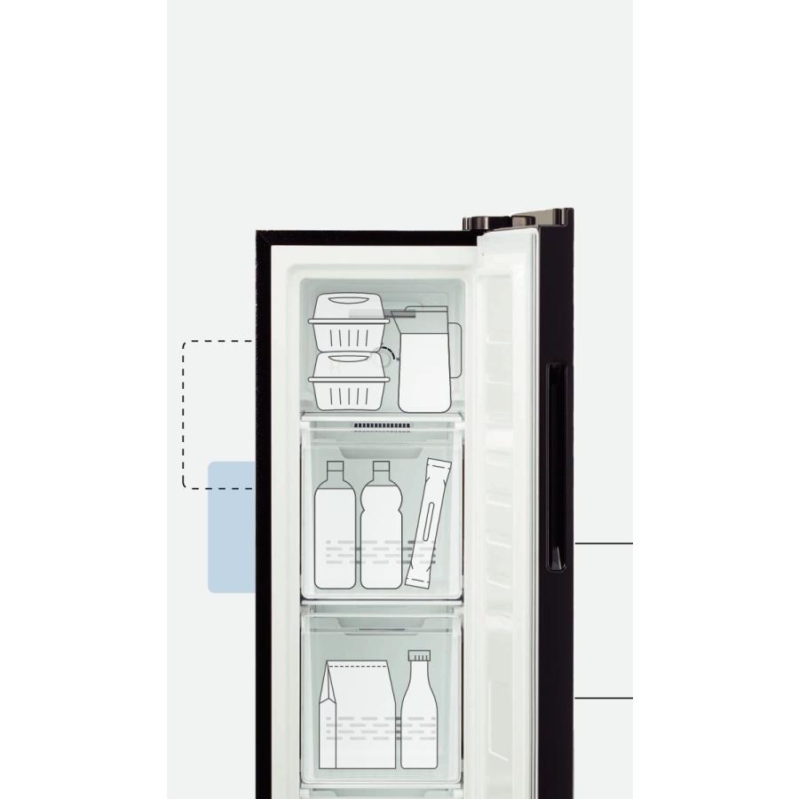 AQUA (m)アクア AQF-SF11M-K 冷凍庫 (シャインブラック) (105L AQUA (m)アクア AQF-SF11M-K 冷凍庫 (シャインブラック) (105L