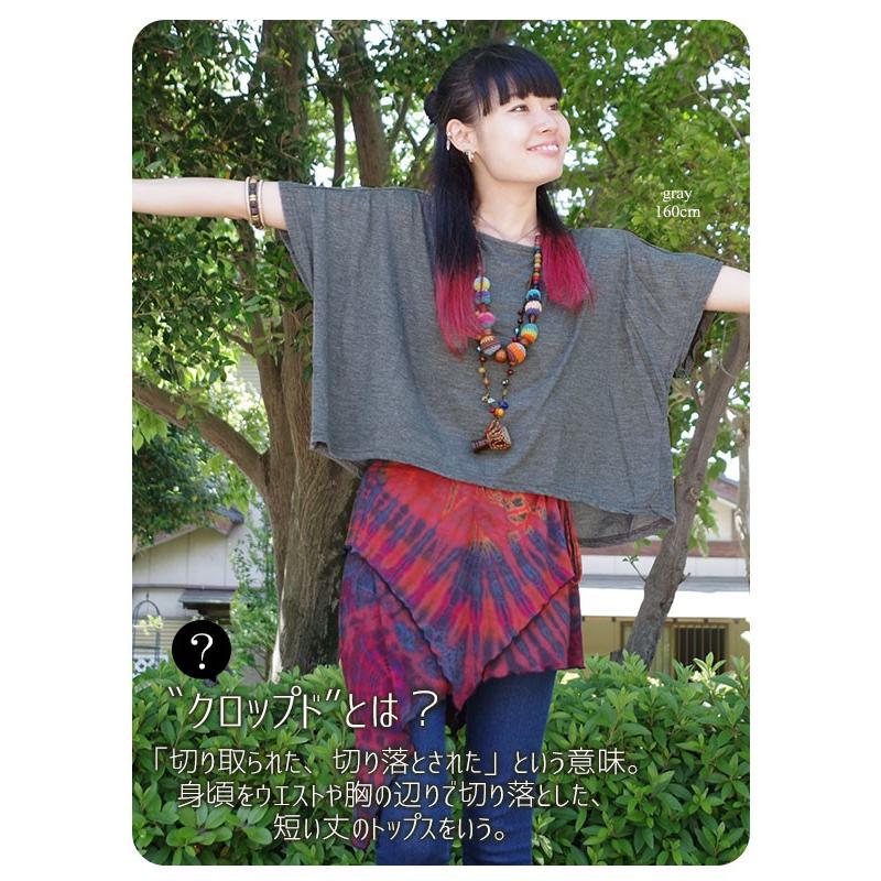 エスニック アジアン ファッション アジアン雑貨 ゴア 無地 トップス カットソー ドルマン クロップド 短め カジュアル シンプル レイヤード 半袖 1 Top10 アジアン雑貨 ゴア 通販 Yahoo ショッピング