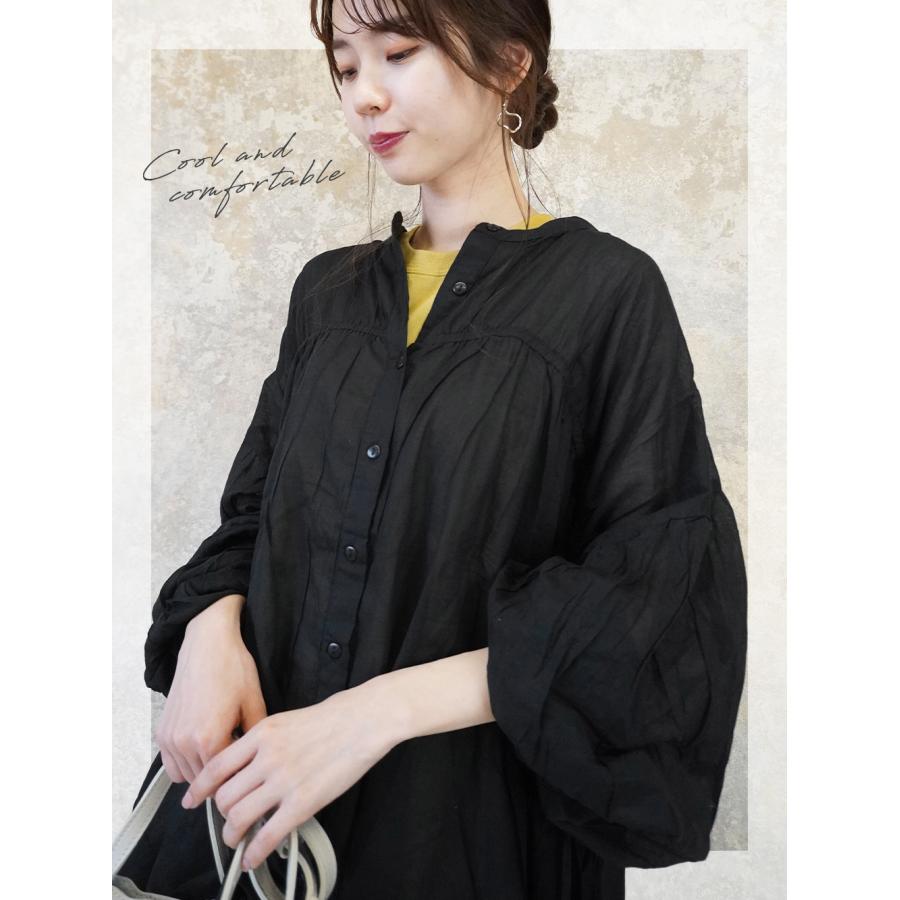 ✨美品✨ビアズリー　ハイネック　シアーシャツ　ブラック　チュニック　ブラウス シアーシャツ ブラウス レディース 春夏 長袖 バックロング 透け感 綿