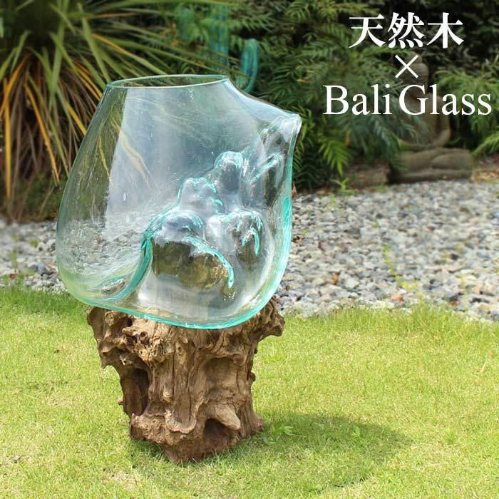 【限定製作】 天然木×バリガラス フラワーボウル 30cm GCT-0226-4 コケテラリウム アクアリウム 花器 花瓶 金魚鉢 テラリウム 花瓶、花器 【限定製作】 天然木×バリガラス フラワーボウル 30cm GCT-0226-4 コケテラリウム アクアリウム 花器 花瓶 金魚鉢 テラリウム 花瓶、花器