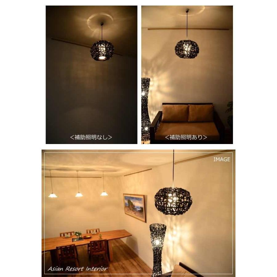 和風ペンダントライト ラタン ぐるぐる 吊り下げ照明 アジアン