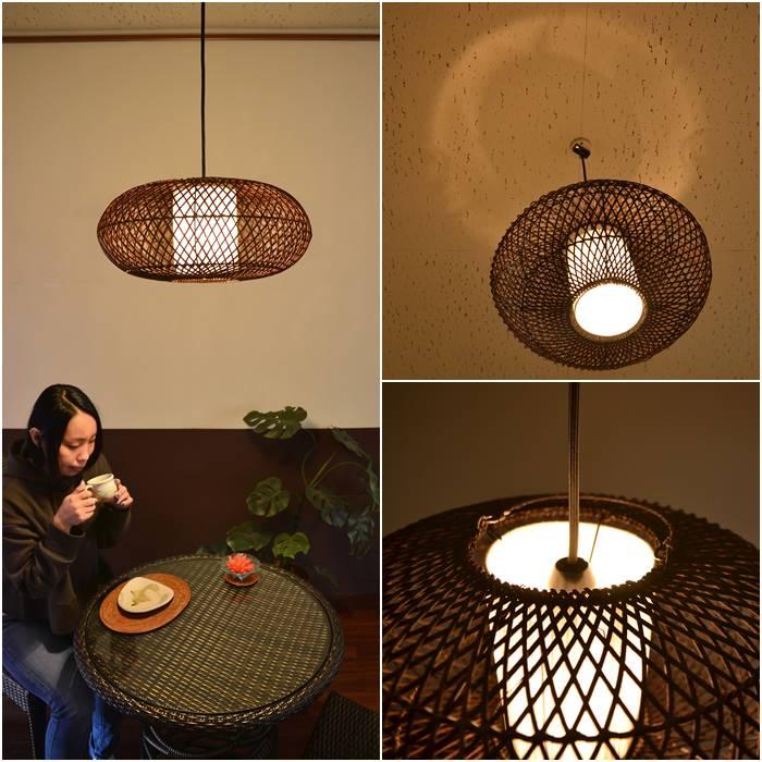 アジアン 照明 傘 ブラウン アジアン 照明 傘 ダークブラウン