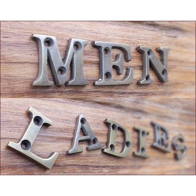 定形外郵便】アンティーク風 真鍮 アルファベット 【O】 ブラス くすみ