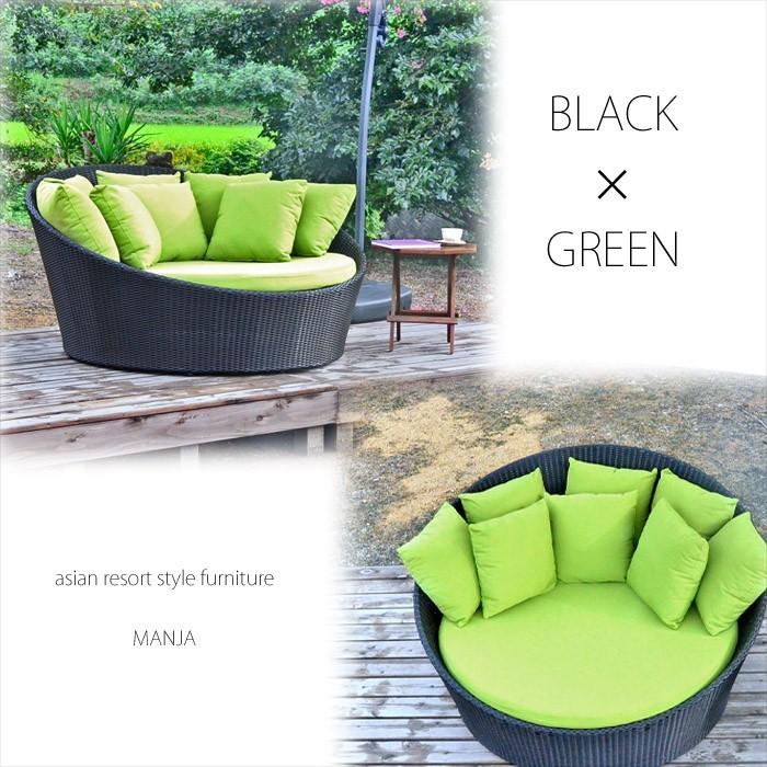 アジアン家具 人工ラタン ソファ 158cm 屋外使用可能 軽量 アジアン家具 人工ラタン ソファ 158cm 屋外使用可能 軽量