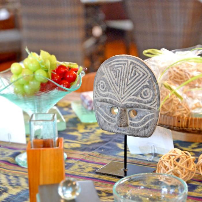 アジアン ティモールマスクスタンド Atype ウッド 木 木製 オブジェ