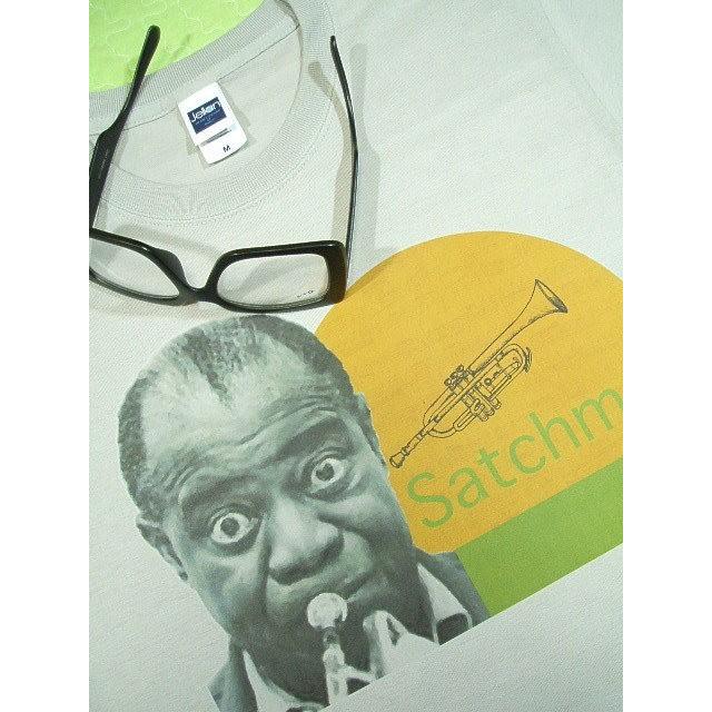 JAZZ ルイ・アームストロングTシャツ【土日も発送・送料無料】ジャズ 