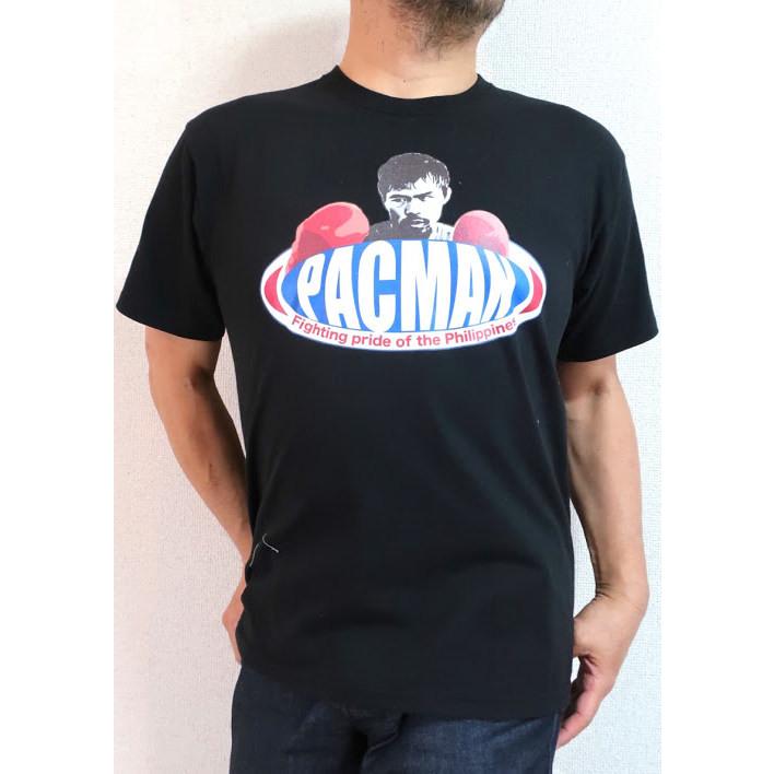 【黒版】アジアの男の誇りだぁ★パッキャオＴシャツ【サイズ：S、M、L、XL、２XL 】マニーパッキャオ ボクシングＴシャツ キングサイズ 送料無料 ラッピング無料｜asianlatino