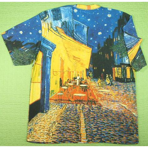 49 ゴッホ Gogh 90年代ヴィンテージ 夜のカフェテラス アートTシャツ ゴッホ夜のカフェテラスTシャツ【土日も発送・送料無料】ゴッホのT