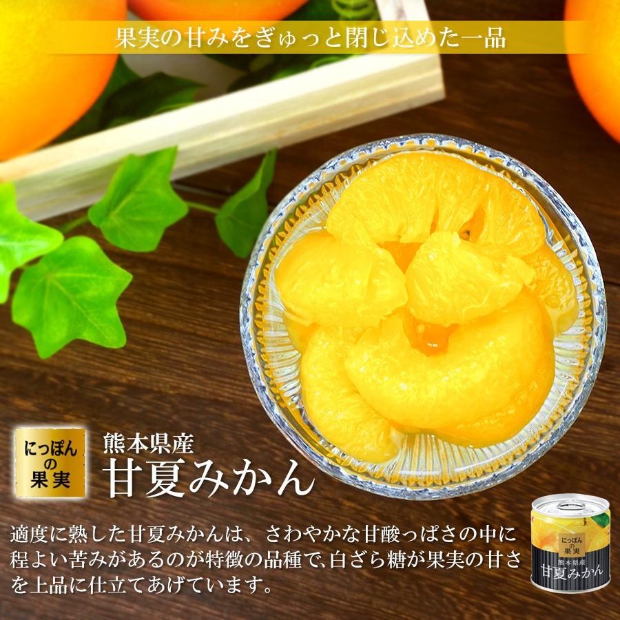 K＆K 缶詰 にっぽんの果実 熊本県産 甘夏みかん 185g(2号缶