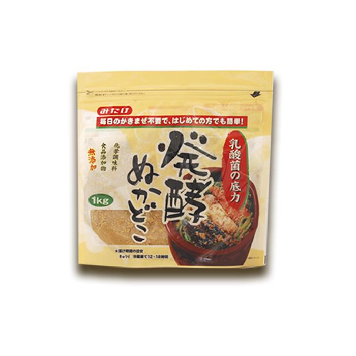 みたけ 発酵 ぬか床1kg 無添加 ぬか漬けの素 : 自然派ストア Sakura