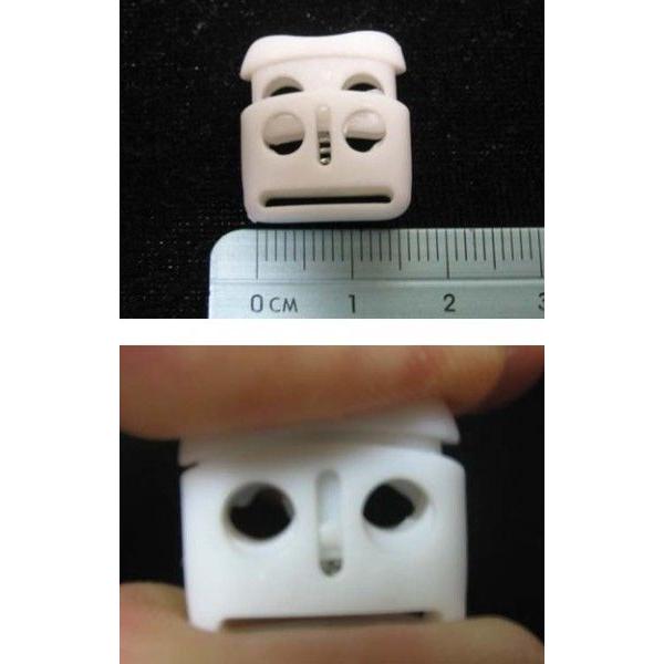 手芸用 コードストッパー ダブル 角形 ホワイト 手芸用品 リメイク アレンジ ハンドメイド ストッパー ゴム 紐 プラスチック 100均 業務用 安い お買い得 Wh アジアンマーケット ヤフー店 通販 Yahoo ショッピング