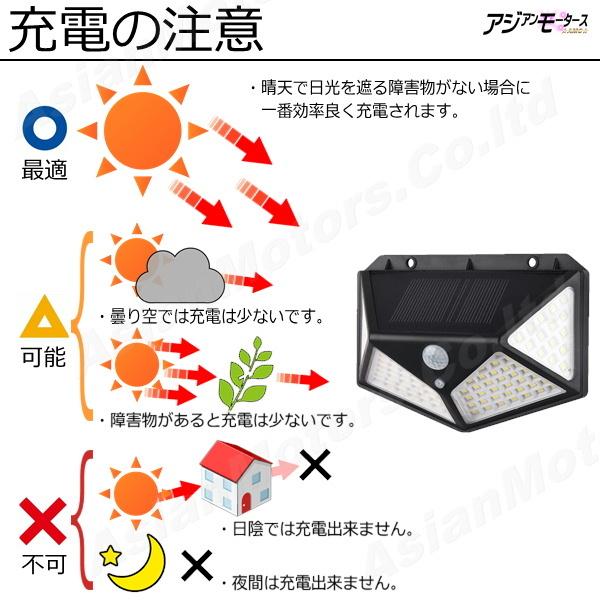 業務用 10個 ガーデンライト ソーラー 明るい 100LED  白色 電球色 AMCRLS - 15