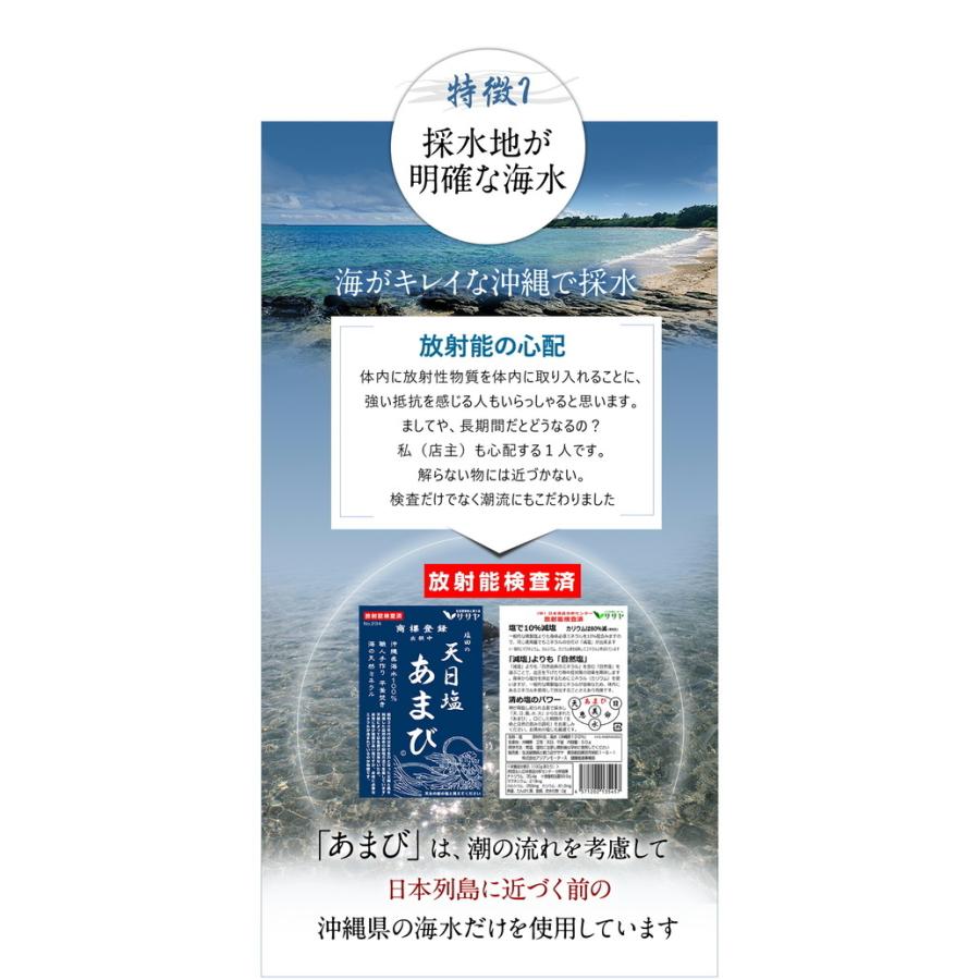 予約6月中旬　【公式】天然塩 国産 手作り 塩 120g【 お得2袋 20%増量】天日塩 海塩 沖縄 あまび 100g 生活習慣 と戦う店ササヤ 送料 無料 yys｜asianmotors｜14