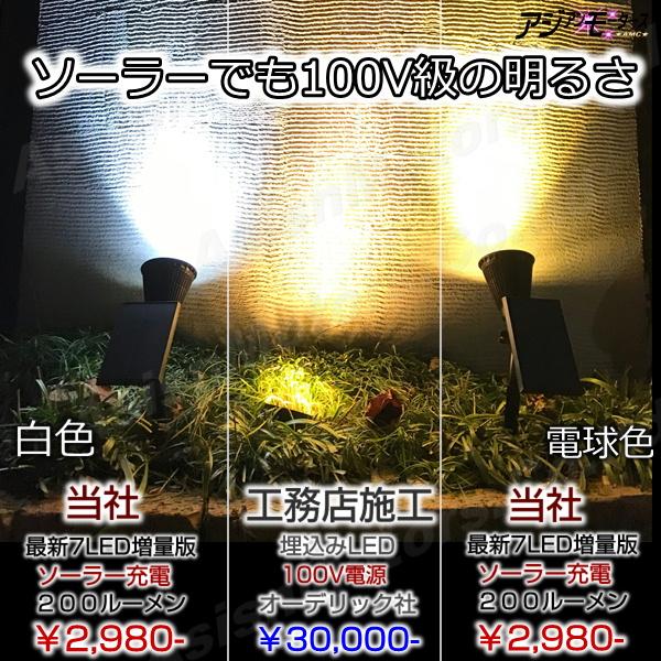 ガーデンライト ソーラー 2個 明るい 屋外 7led 白色 電球色 挿し込み Amc 送料無料 Rls C 2gdl Spt7l Led アジアンモータース ヤフー店 通販 Yahoo ショッピング