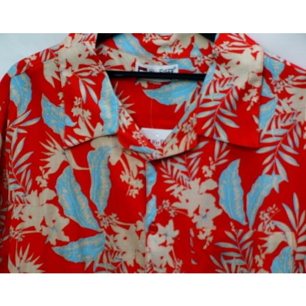 メンズ夏おしゃれ アロハシャツ 半袖ポケット付き サイズ：M／L