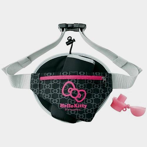 sanrio キティ ウエスト ボトル ポーチ ランニングxウオーキング用 