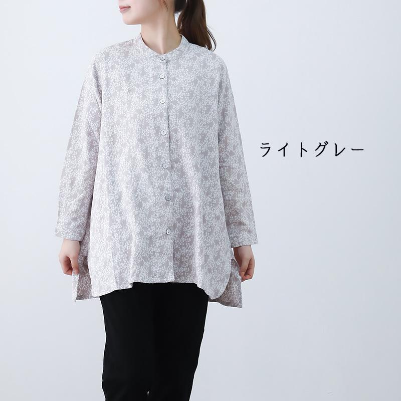 チュニック 50代 秋 長袖 冬 レディース ブラウス インド綿 60代 70代 おしゃれ ゆったり 綿100% ミセス ファッション 服 indigo インディゴ プレゼント ギフト | indigo（ファッション） | 01