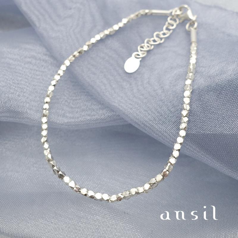 ansil（アンシル） ブレスレット カレンシルバー ビーズ レディース