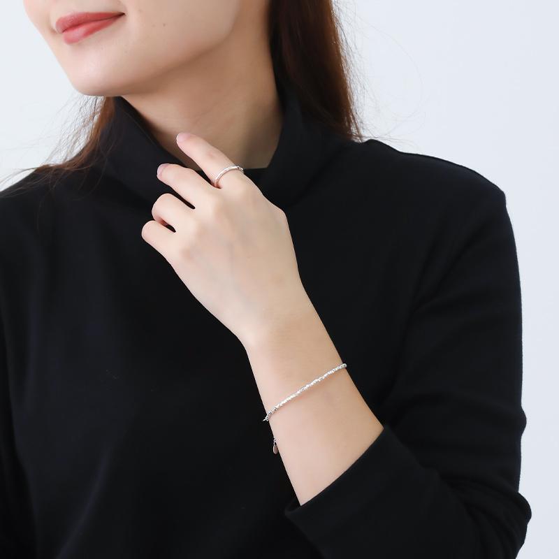 ansil（アンシル） ブレスレット カレンシルバー ビーズ レディース