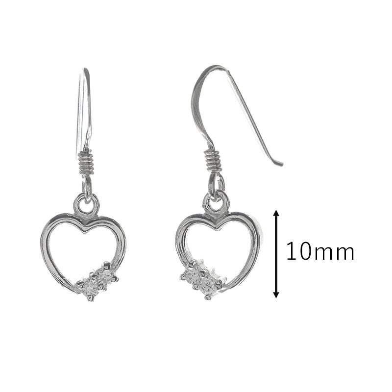 ansil（アンシル） ピアス ハート 揺れる アレルギー対応 シルバー925