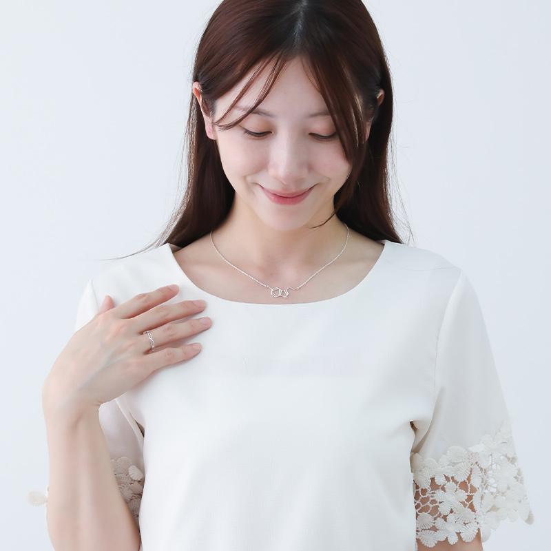 ネックレス 化学式 セロトニン レディース アクセサリー シルバー925 アレルギー対応 サイエンス ジュエリー プレゼント ギフト 30代 40代 50代 | ansil | 05