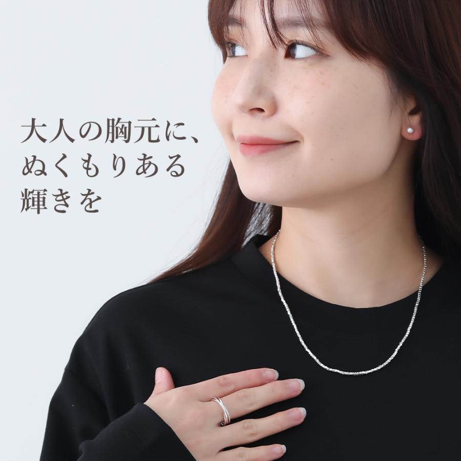 ansil（アンシル） ネックレス レディース カレンシルバー ビーズ