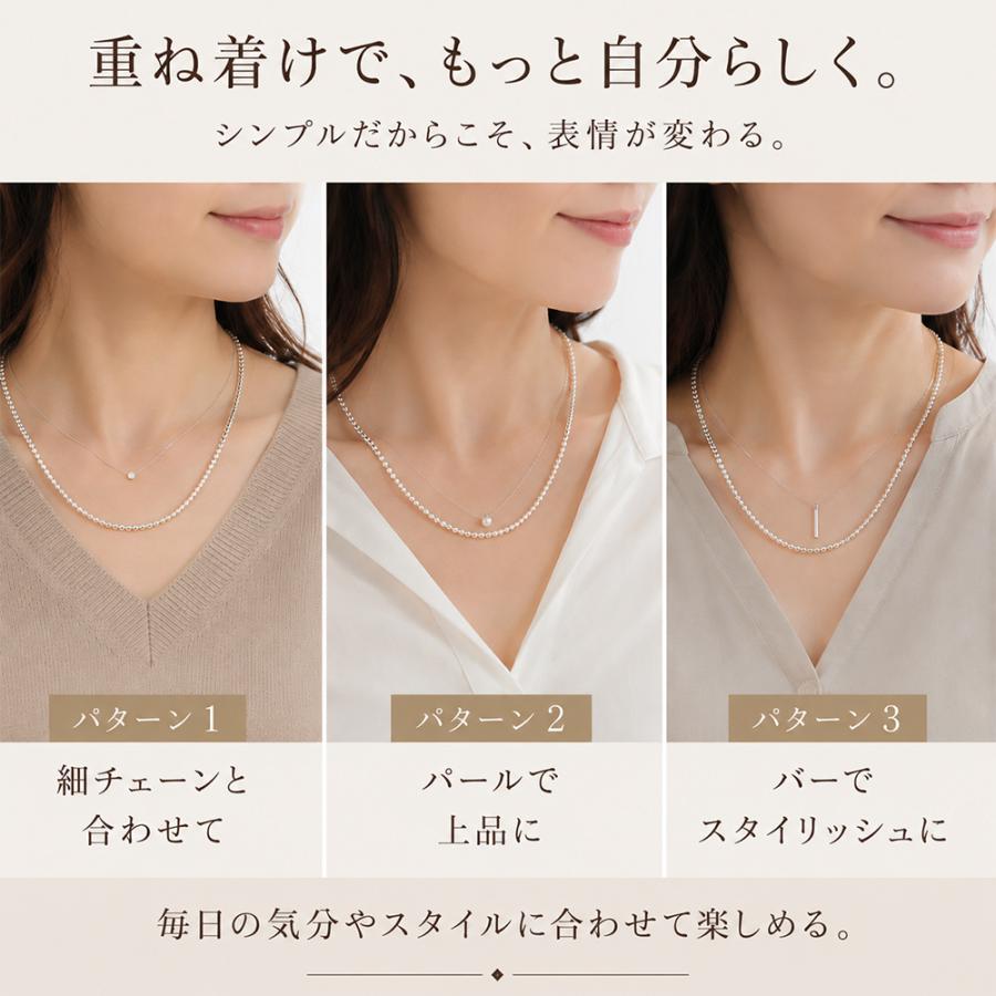 ansil（アンシル） ネックレス レディース カレンシルバー ビーズ