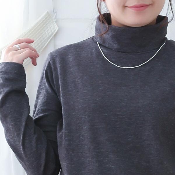 ネックレス レディース カレンシルバー 50cm シルバー925 より高純度 ビーズ アレルギー対応 アクセサリー 40代 50代 プレゼントの画像