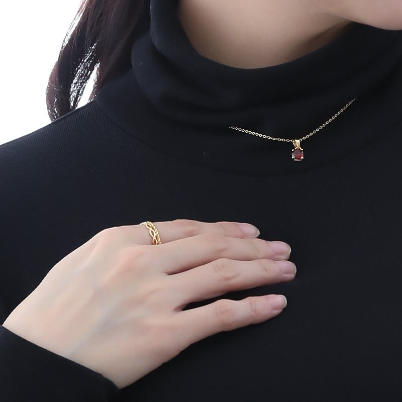 ansil（アンシル） 指輪18金レディース リング K18GF 編み込み 華奢 9