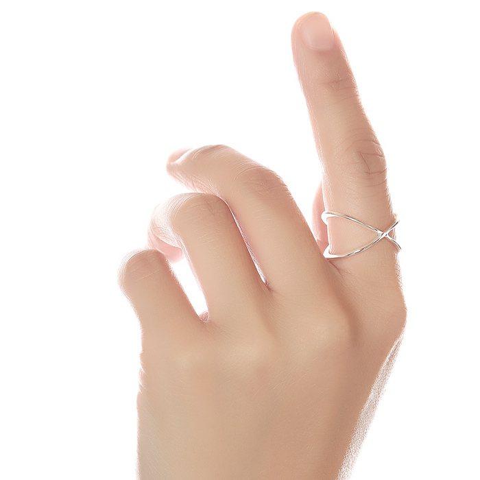 シルバーリング レディース 太め シルバー925 指輪 クロス Xリング アレルギー対応 11号 13号 14号 アクセサリー ギフト プレゼント | ansil | 04