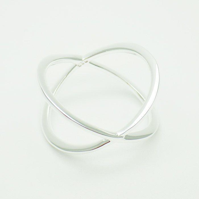 シルバーリング レディース 太め シルバー925 指輪 クロス Xリング アレルギー対応 11号 13号 14号 アクセサリー ギフト プレゼント | ansil | 08