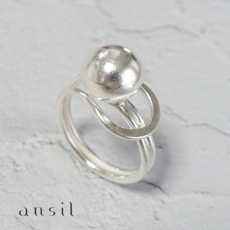 ansil カレンシルバーリング 指輪 レディース メンズ 13号 15号