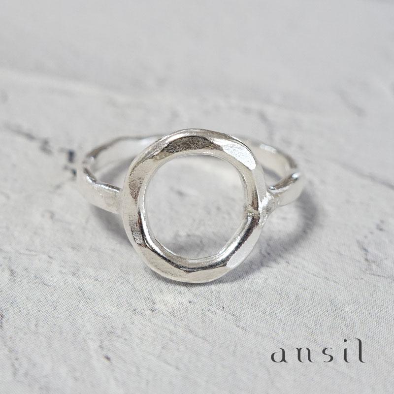 ansil カレンシルバーリング 指輪 レディース メンズ 丸 12号 13