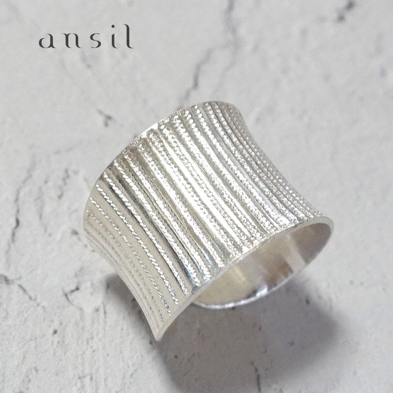 カレンシルバーリング 指輪 レディース 太め 13号 15号 17号 19号 フリー シルバー925 シルバー950 アレルギー対応 アクセサリー プレゼント | ansil
