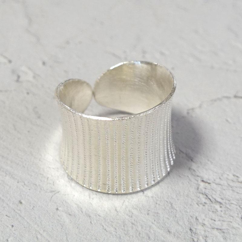 カレンシルバーリング 指輪 レディース 太め 13号 15号 17号 19号 フリー シルバー925 シルバー950 アレルギー対応 アクセサリー プレゼント | ansil | 06