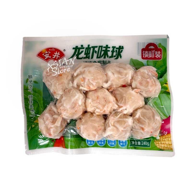 冷凍便】Anjoy 魚卵入りロブスター風味団子／安井 龍蝦味球 240g