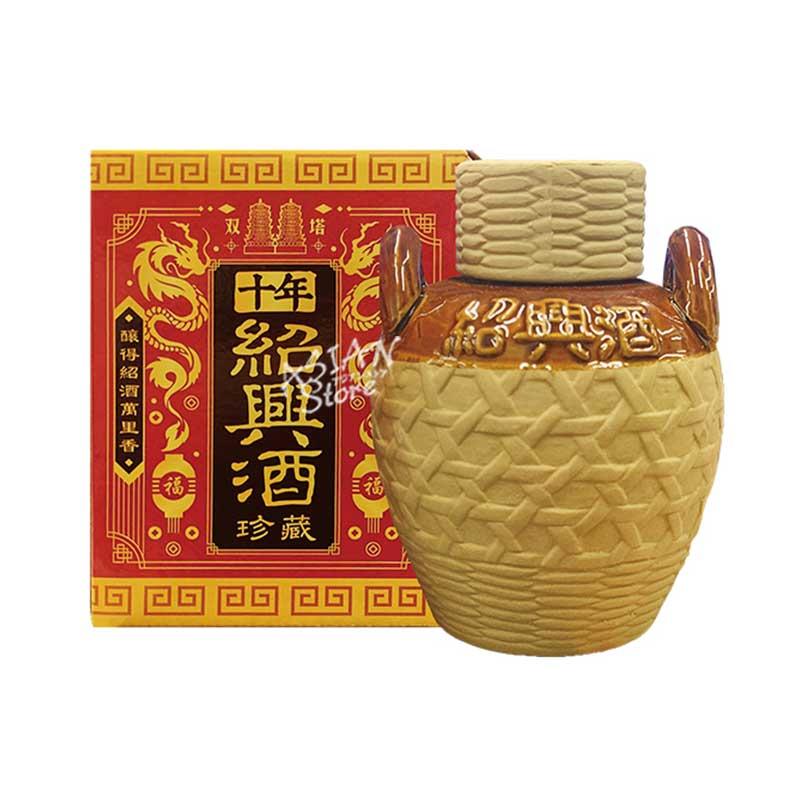 紹興酒 250ml 15% 常温便】【紹興酒】双塔十年珍蔵紹興酒 (壺入/250ml)15度 その他醸造酒