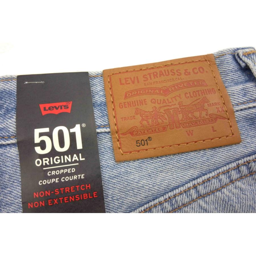 リーバイス Levi's PREMIUM 501 ORIGINAL CROPPED 縦ライン 新品 ダメージ加工 プレミアム ビッグE クロップド ジーンズ くるぶし丈 ｗ25 L26｜asiantaste｜10