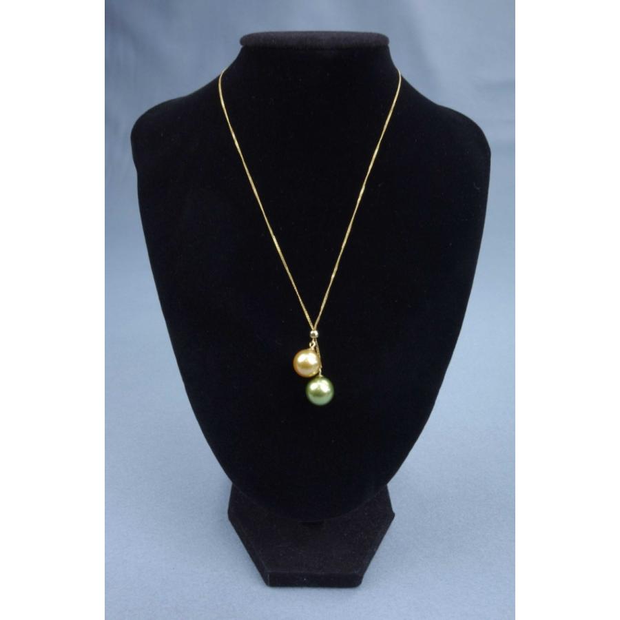 南洋白蝶真珠 ツートップ ネックレス T03 サウス シー パール