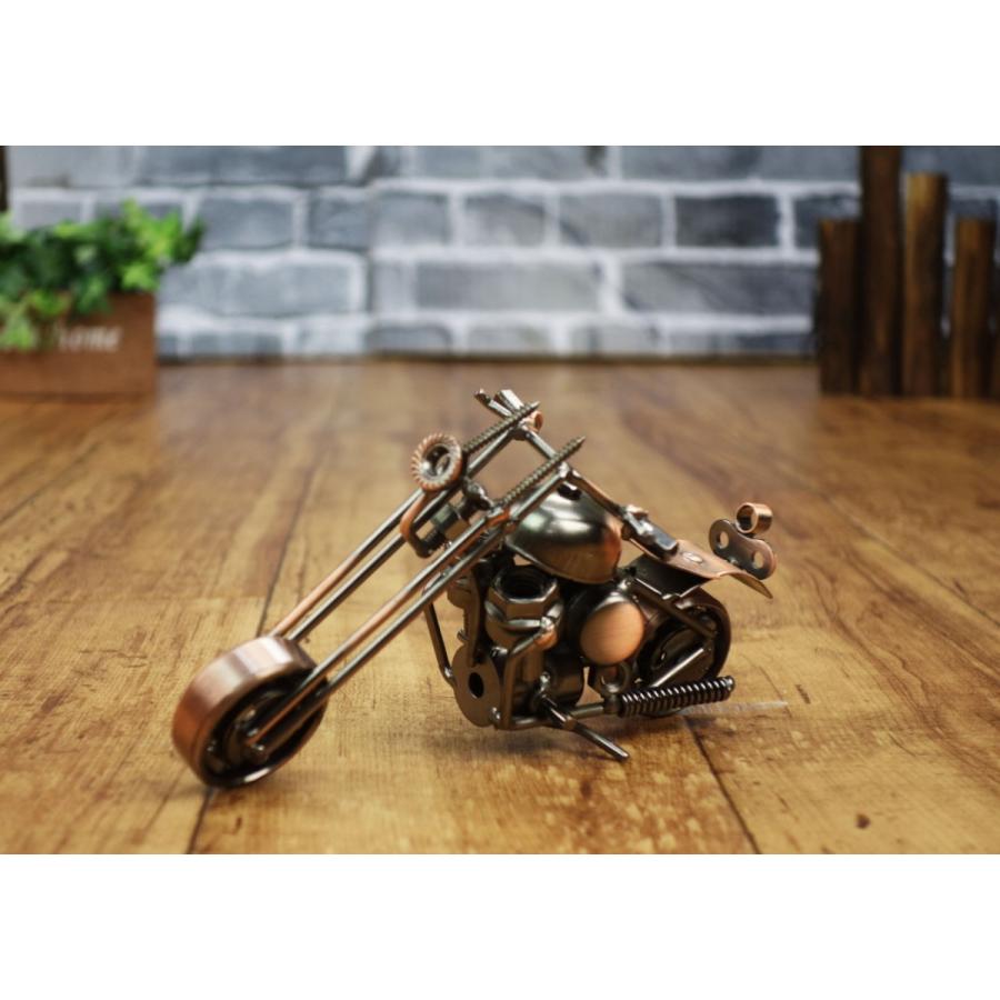 新品 ハンドメイド メタルクラフト アメリカンバイク フィギュア S05