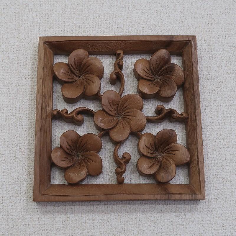 プルメリア 花の木彫りの壁掛けウッドレリーフ x スワール無垢材 ハワイアン雑貨 バリ雑貨 リゾート メール便ok Ysa アジアンティーク Asiantique 通販 Yahoo ショッピング