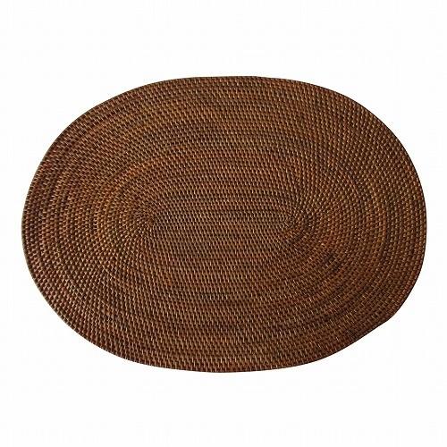 ランチョンマット】アタ オーバル 楕円形 バリ島雑貨 ナチュラル 4枚