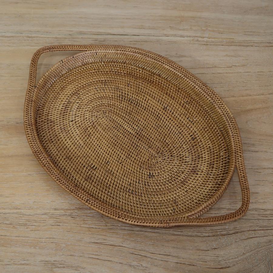 アタ お盆 トレイ バリ島 38cmX24cm【トレー テーブルウェア 籐 藤