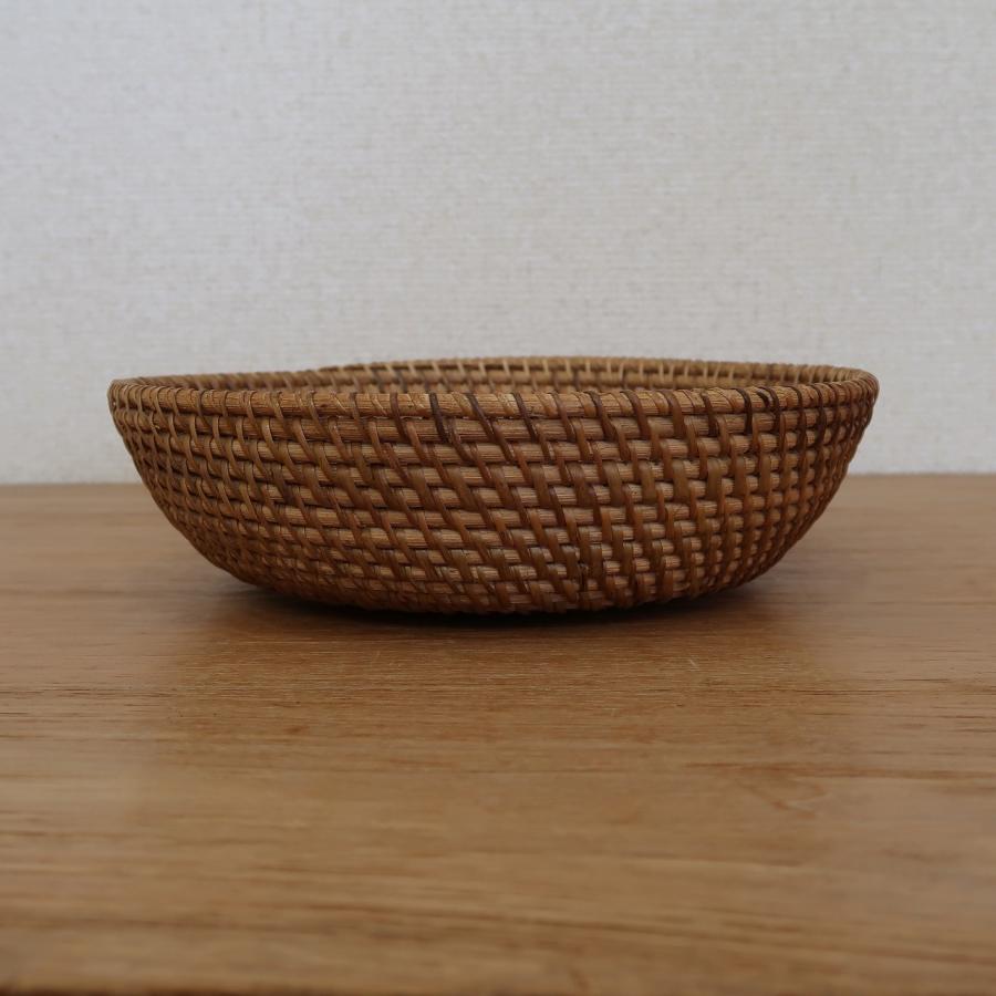 ラタン フルーツバスケット ロンボク ラウンド 直径23cm 果物カゴ かご