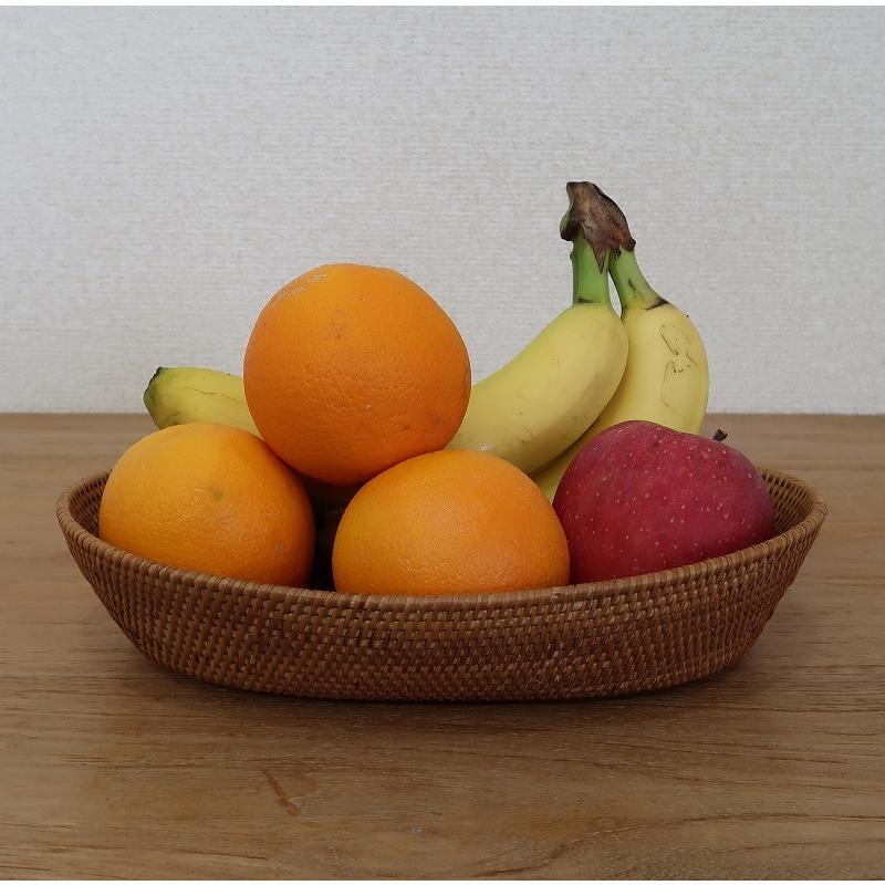 アタ フルーツバスケット オーバル 29X20 バリ島 【果物カゴ くだもの